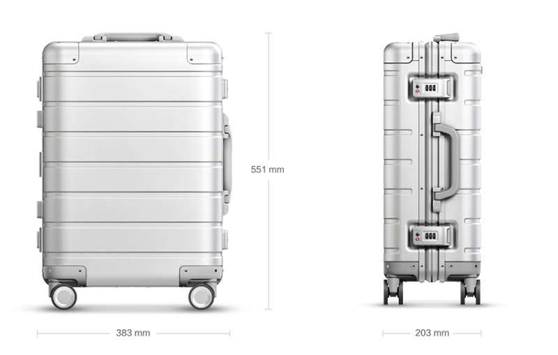 размеры чемодана xiaomi